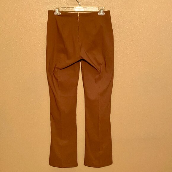 ON&ON Brown Stretch Pants Back Zipper Seamless Waist Boot Cut Approx Size (M) - Picture 2 of 5
